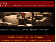 Tablet Screenshot of cinemaavandaro.com
